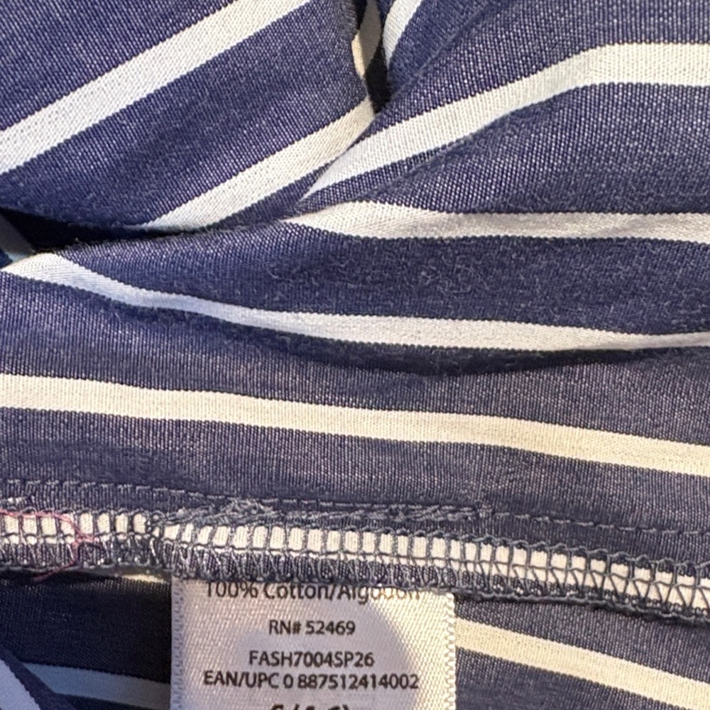 New Free Assembly Striped Navy Shirt Dress - Picture 5 of 9